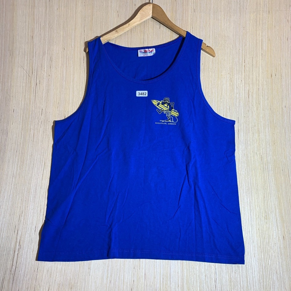 Vintage Mexico Tourist Shirt 2XL Blue Sleeveless Pullover Graphic Print Y2K